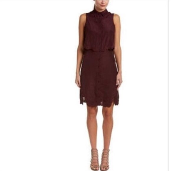 NWT Parker Vine Cordovan Embroidered Dress Size Medium - Picture 3 of 9